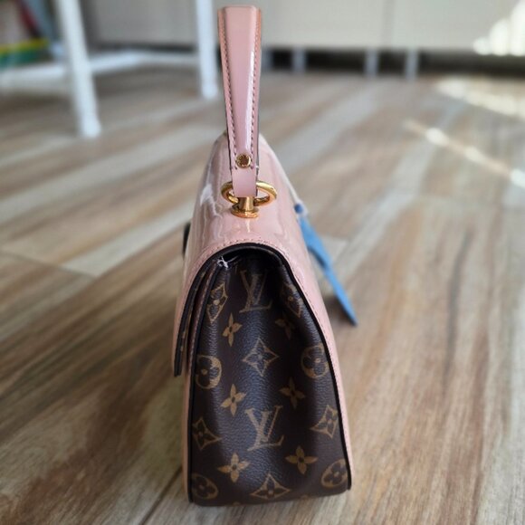 Louis Vuitton Cherrywood Vernis Leather Monogram Leather Handbag MM - Picture 7 of 16